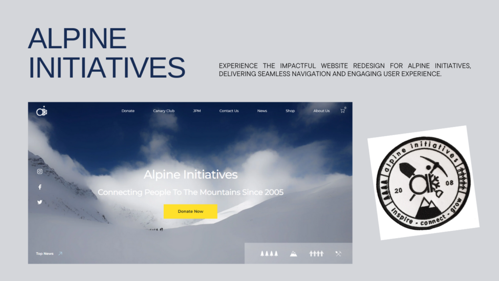 Revamping Alpine Initiatives: Inspiring Website Redesign
